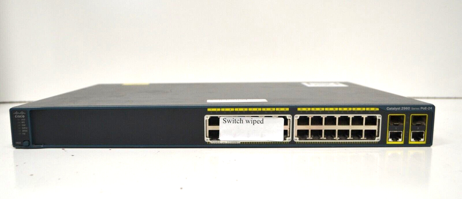 Cisco WS-C2960-24PC-L 24 Port POE Switch Dual Gigabit