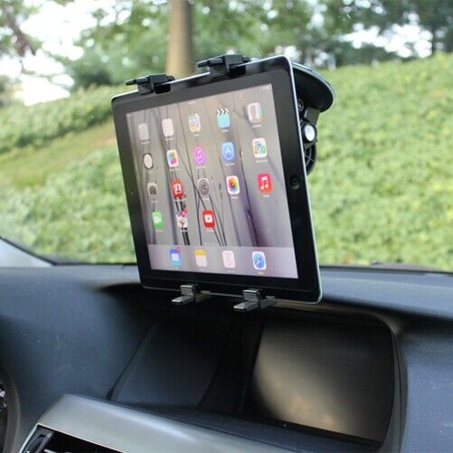 Multi-Angle Rotating Car Mount Windshield Window Glass Tablet Holder Stand