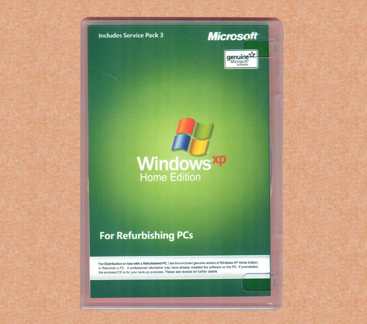 NEW Microsoft Windows XP Home Edition SP3 w Disc, COA and CD Product Key