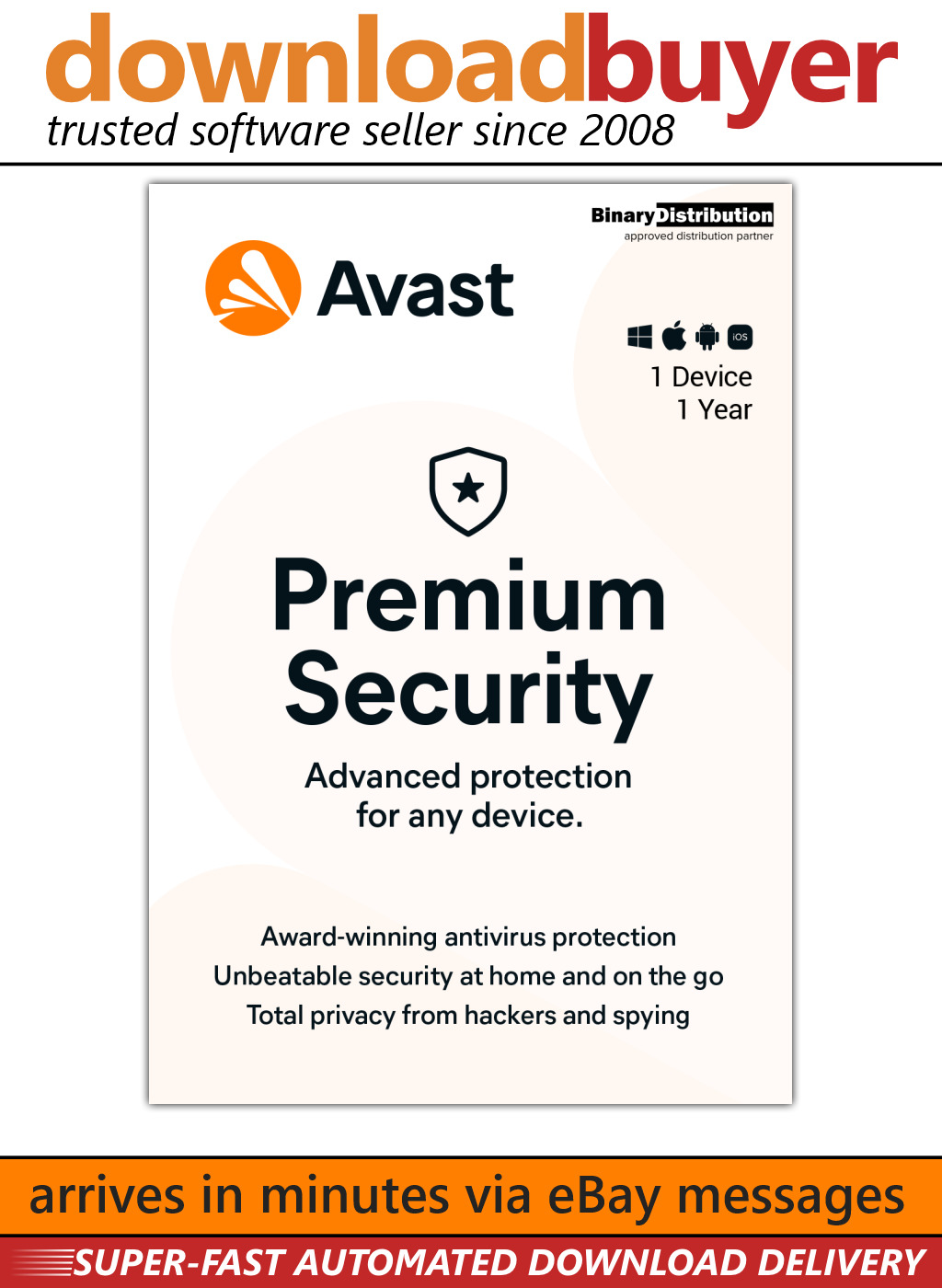 Avast Premium Security 2022 - 1 Device - 1 Year - [Download]