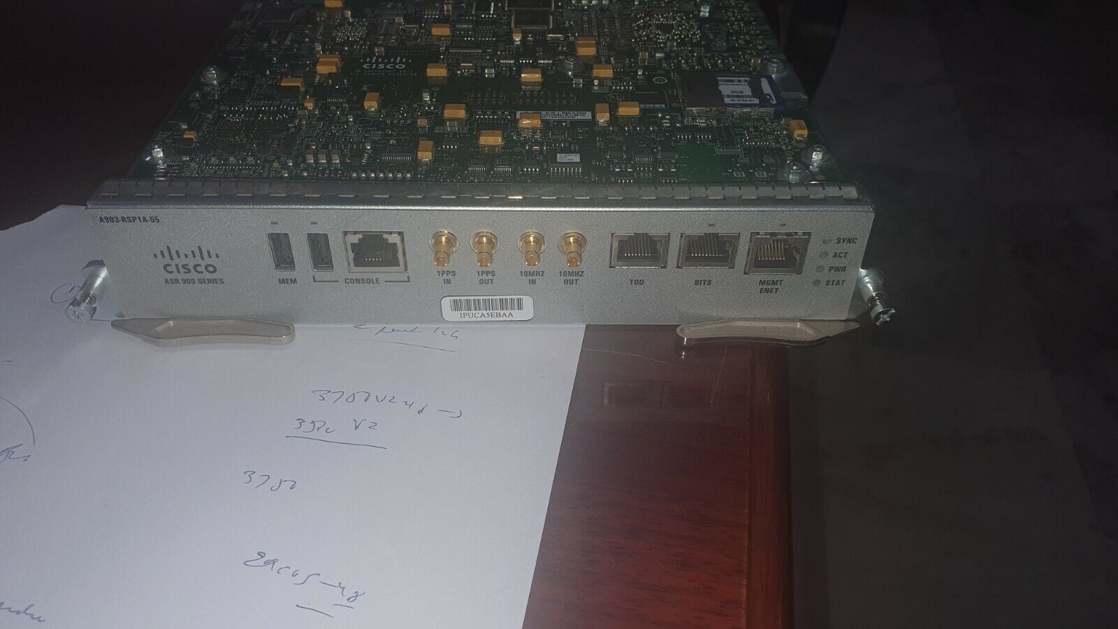 Cisco A903-RSP1A-55 RSP for ASR 903 Route Switch Processor 1, Base Scale tested 
