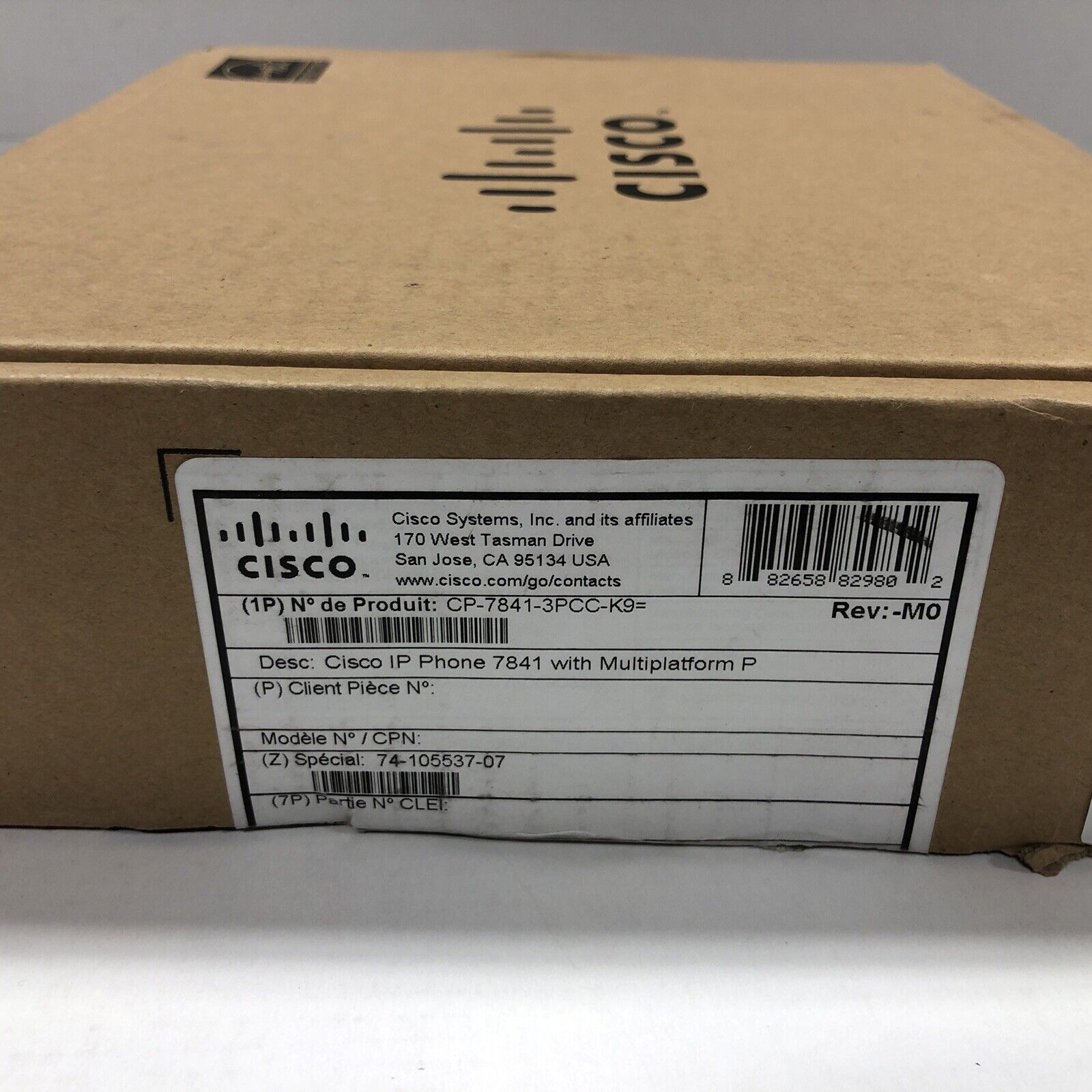 CISCO 7841 CP-7841-3PCC-K9 IP BUSINESS PHONE  NEW OPEN