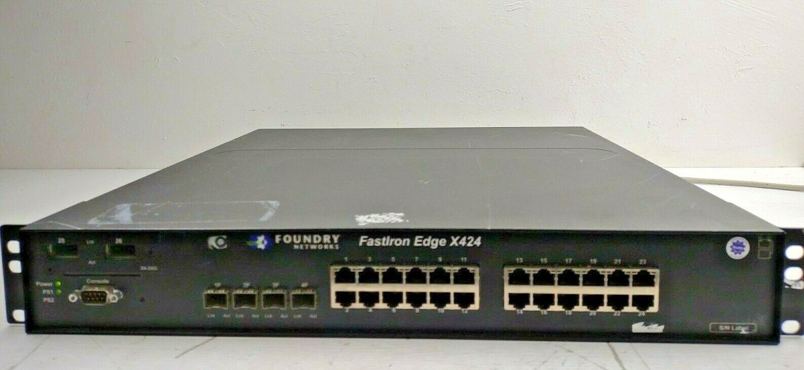 Foundry Networks FastIron Edge X424 24-Port Managed Switch FESX424-PREM