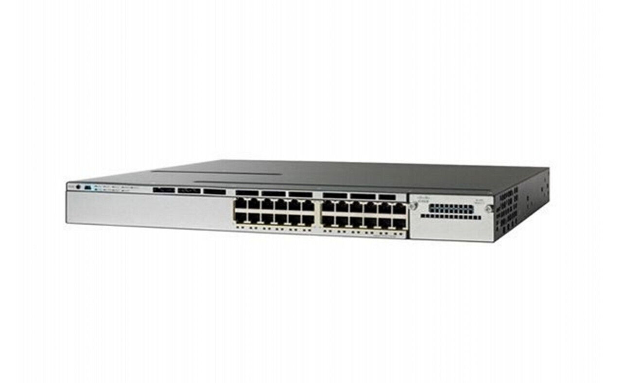 Cisco WS-C3850-24P-L Catalyst 3850 24-Ports PoE+ Ethernet Switch 1 Year Warranty