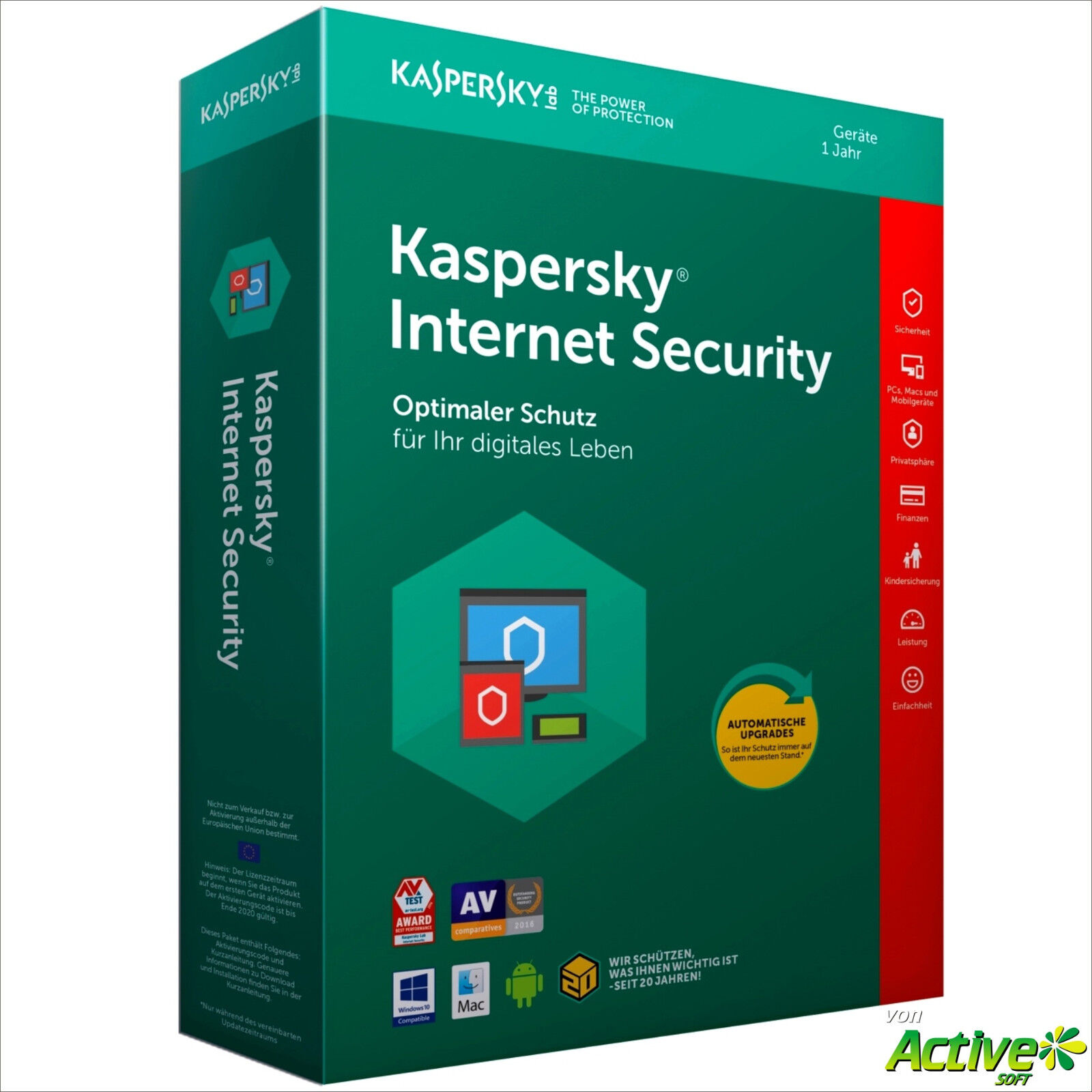 Kaspersky Internet Security 2024 1 Device / PC 1 Year Multi-Device DE License
