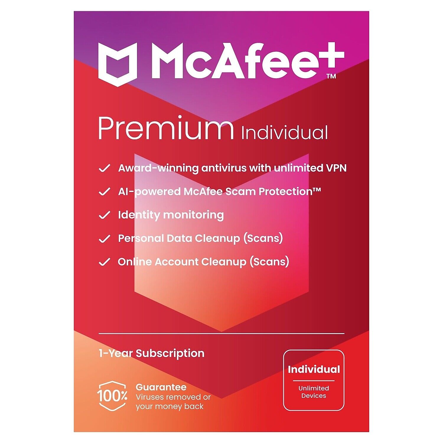 McAfee+ Premium Individual for Unlimited Users Windows/Mac/Android/iOS/ChromeOS