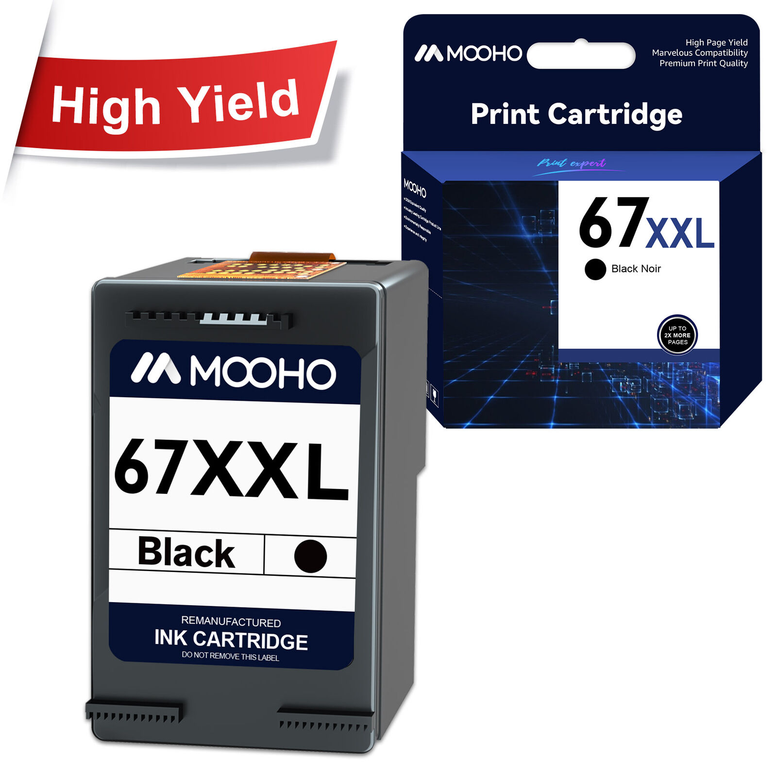 1-3PK 67-XL  67XL XXL Black & Color Ink for HP Deskjet 4155e Plus 4122 4132 4155