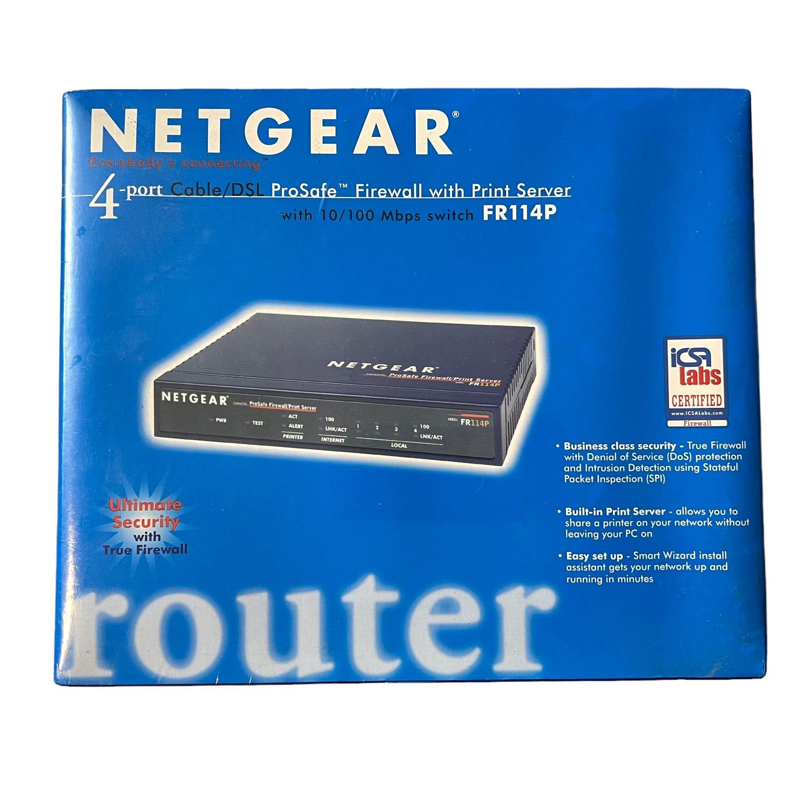 Netgear FR114P 100 Mbps 4-Port 10/100 Wireless Router (FR114PNA)