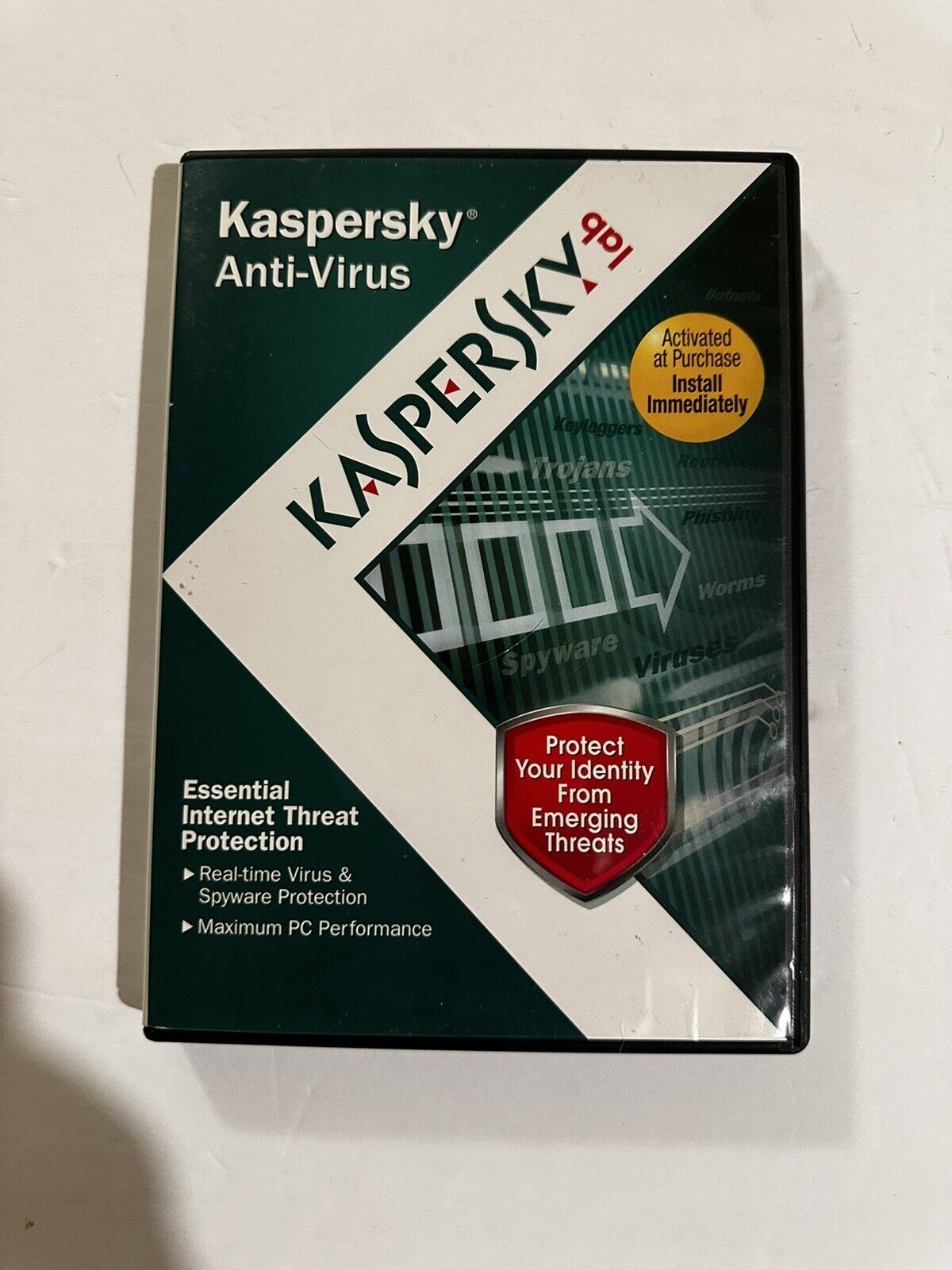 Kaspersky Lab Anti-virus Spyware Protection PC CD-ROM Software Set