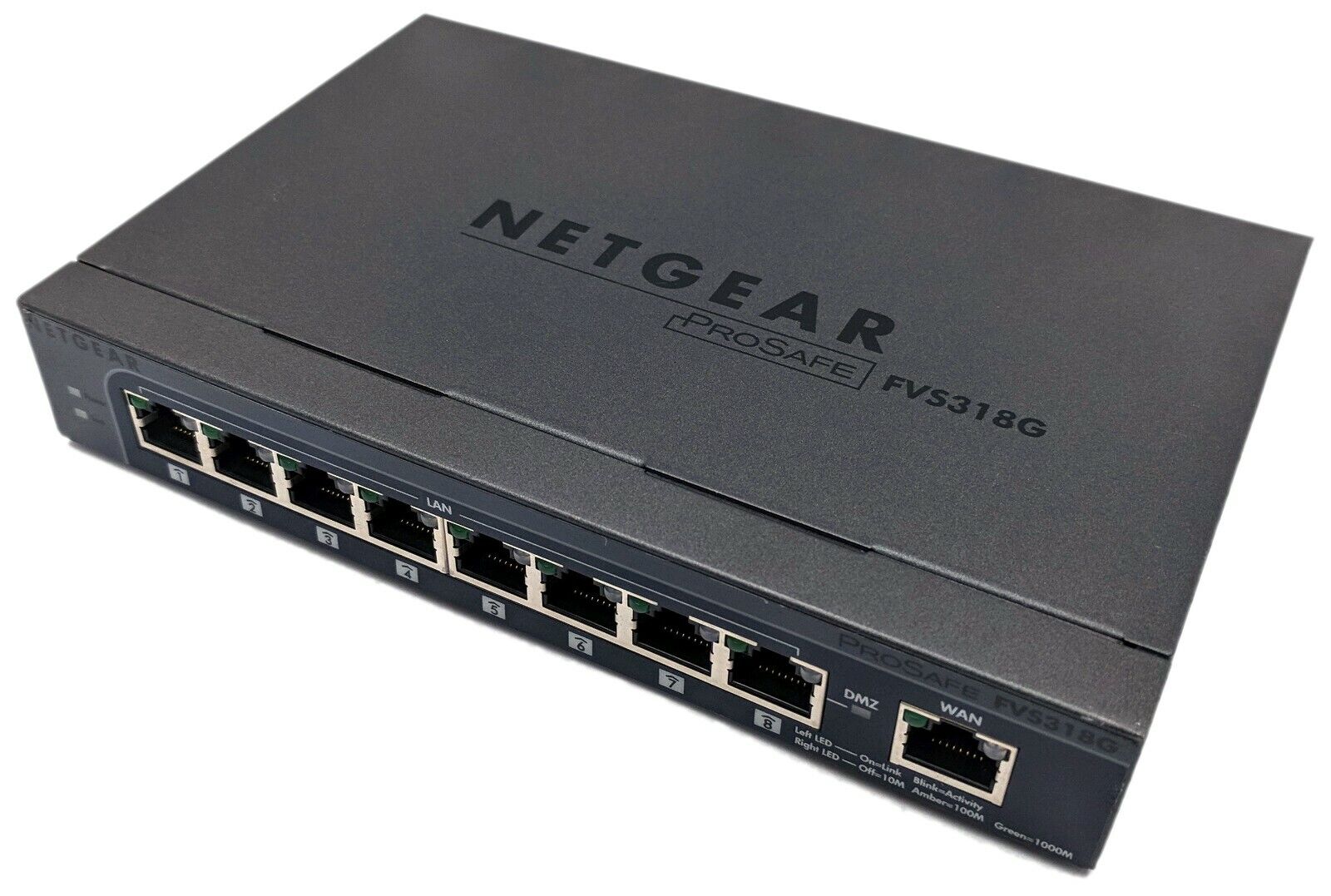 NETGEAR ProSafe FVS318G 8-Port Gigabit WAN VPN Firewall Router - Factory Reset