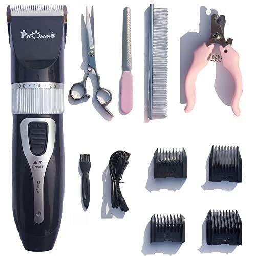 Dog Clippers Professional Cat Pet Grooming Kit Quiet Hair Trimmer Shaver Set