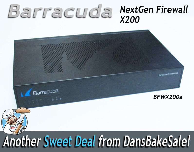 Barracuda NextGen Firewall X200 X-Series BFWX200A New Open Box - No Power Supply