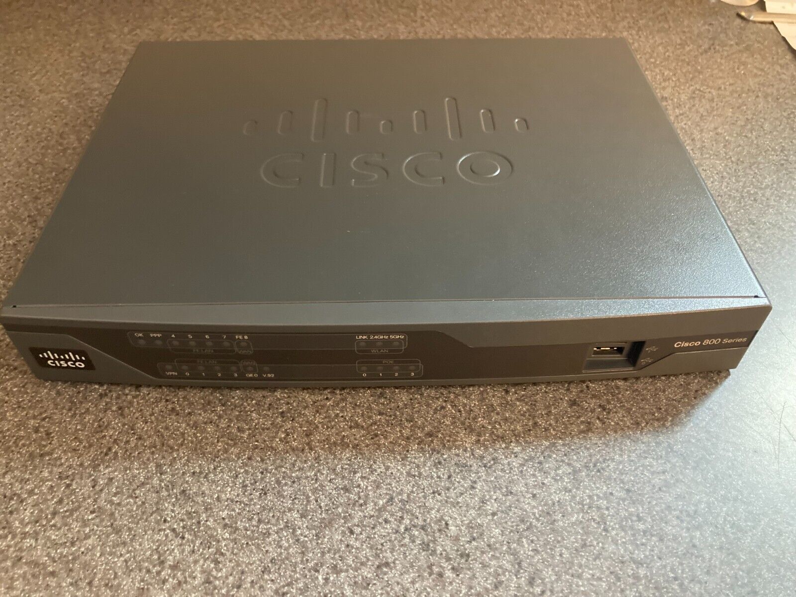 Cisco 891 CISCO891W-AGN-A-K9 8-Port Gigabit Integrated Services Router