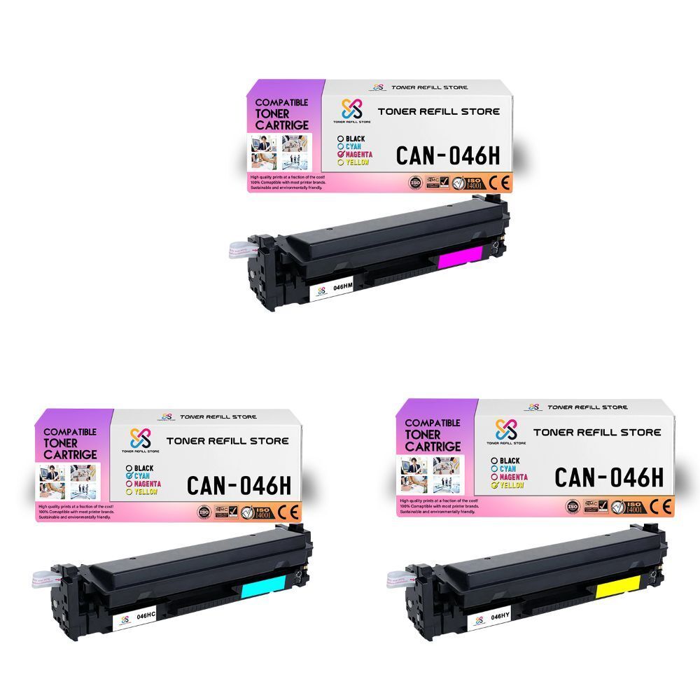 3Pk TRS 046H C M Y HY Compatible for Canon ImageCLASS MF731Cdw Toner Cartridge