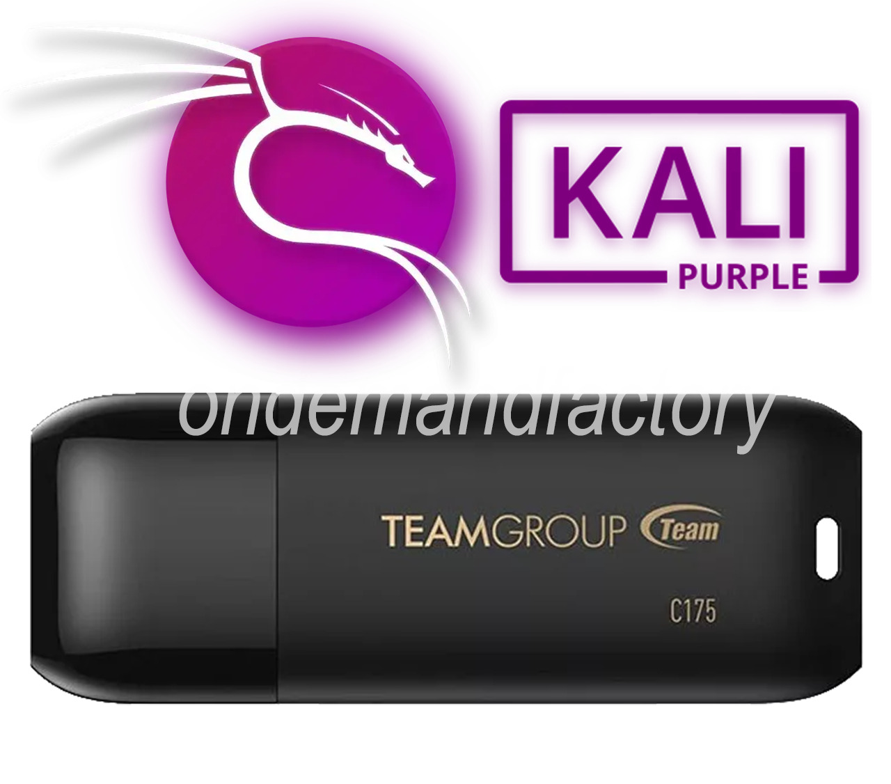 Kali Linux Purple 2024.1 Defensive OS 64 Bit 32 Gb USB 3.2 + Kali 64 & 32 Bit