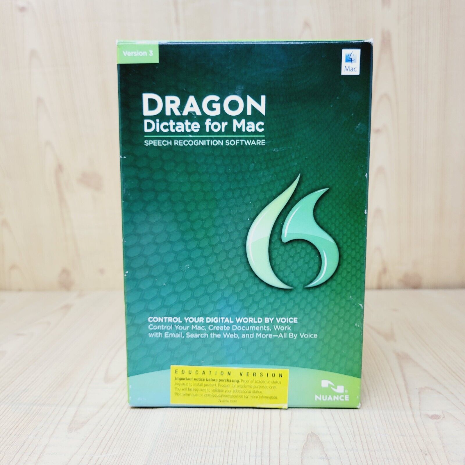 Dragon Dictate for Mac Version 3 Speech Recognition & Headset New Open Box