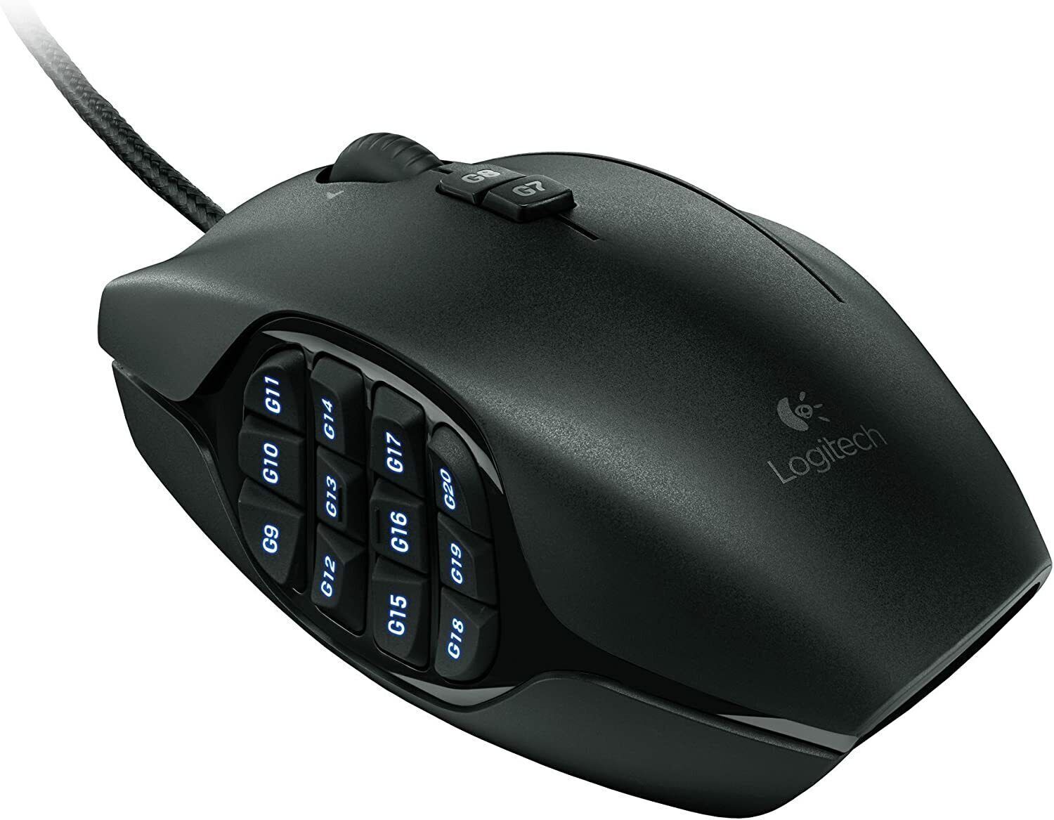 Logitech G600 MMO RGB Wired Optical Gaming Mouse 20 Buttons Black - 910-002864