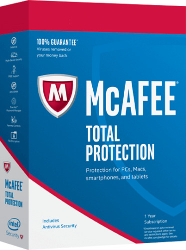 McAfee Total Protection 2023 Ten Users 1 Year for New & Existing Customers