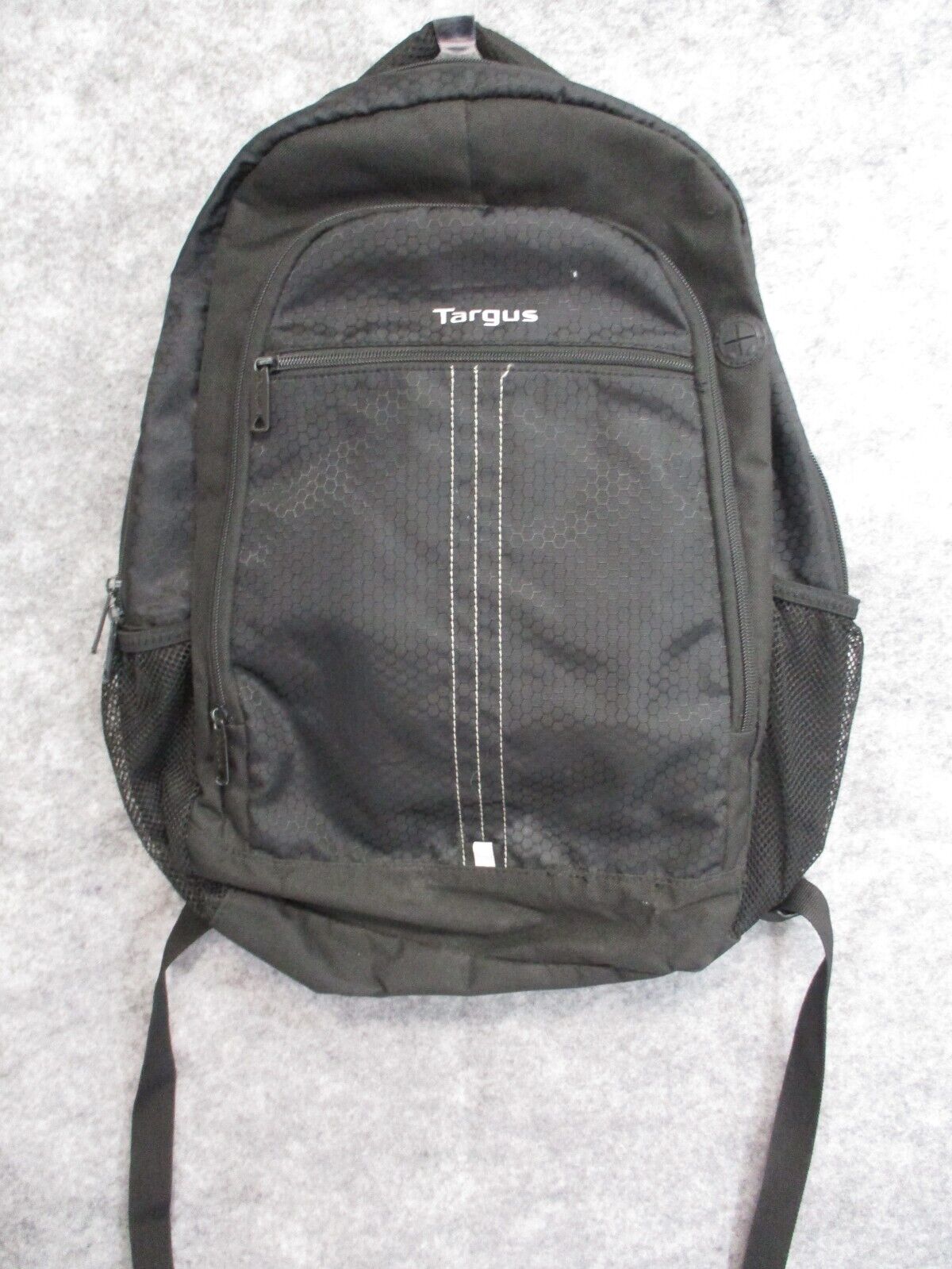 Targus Backpack Padded Laptop Sleeve Mesh Computer 3 Zip Pocket Black Adjustable