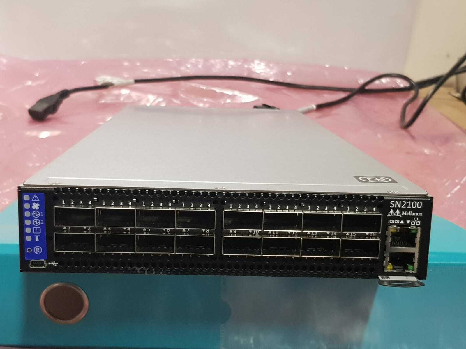 Mellanox MSN2100-CB2R SN2100 100GbE 1U Open Ethernet Switch with 16P QSFP28 Port