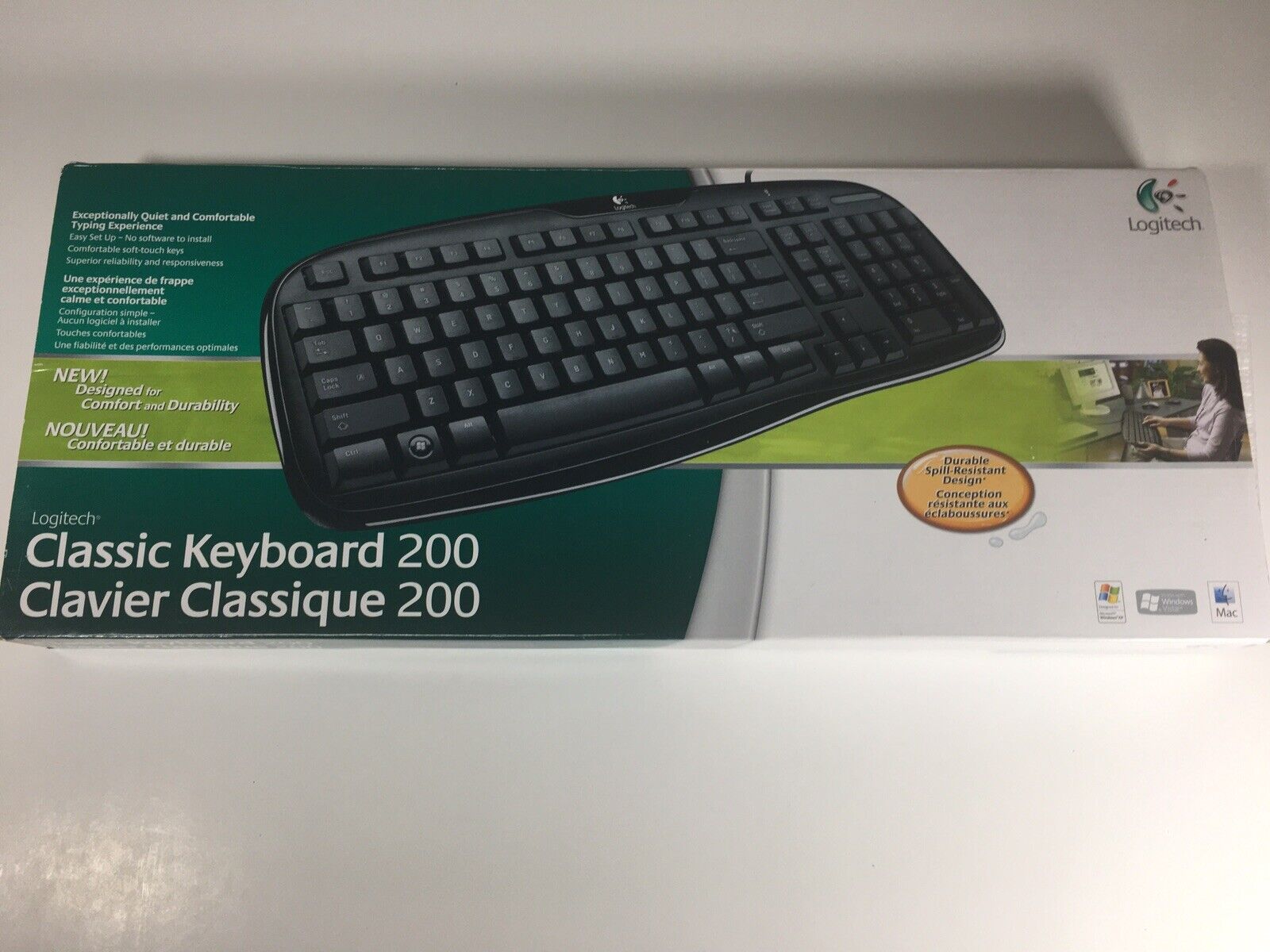 Logitech Media K200 USB Keyboard - Spillproof