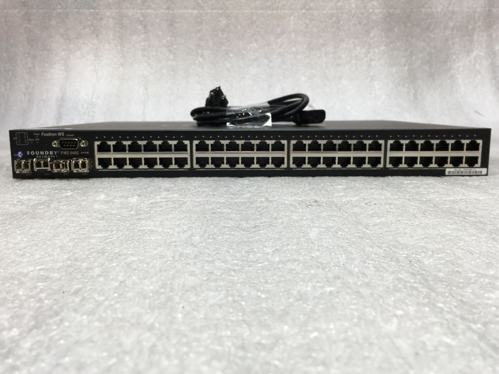 Foundry Networks Brocade FWS 648G 48-Port GbE 4x SFP Ethernet Switch TESTED
