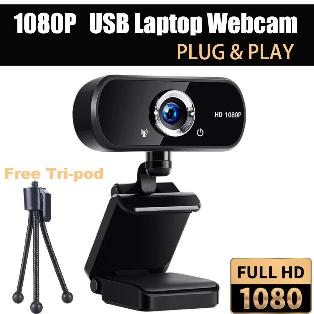 1080P Webcam Full HD USB 2.0 For PC Desktop Laptop Web Camera with Microphone