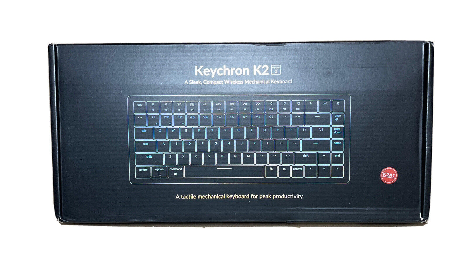 Keychron K2 v2 Wireless Mechanical Keyboard Gateron RED switch white backlight