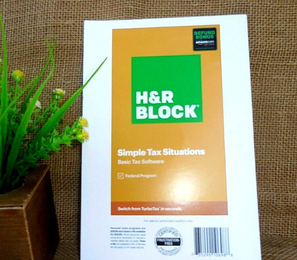 H&R Block Simple Tax Situations Basic Tax Federal Program 2020 Key Code Only