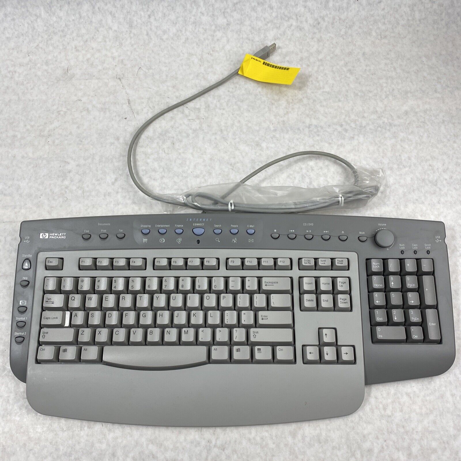 HP 5183-9960 Keyboard 6511-SU 105key Enhanced Key Volume Knob Wired USB Palmrest