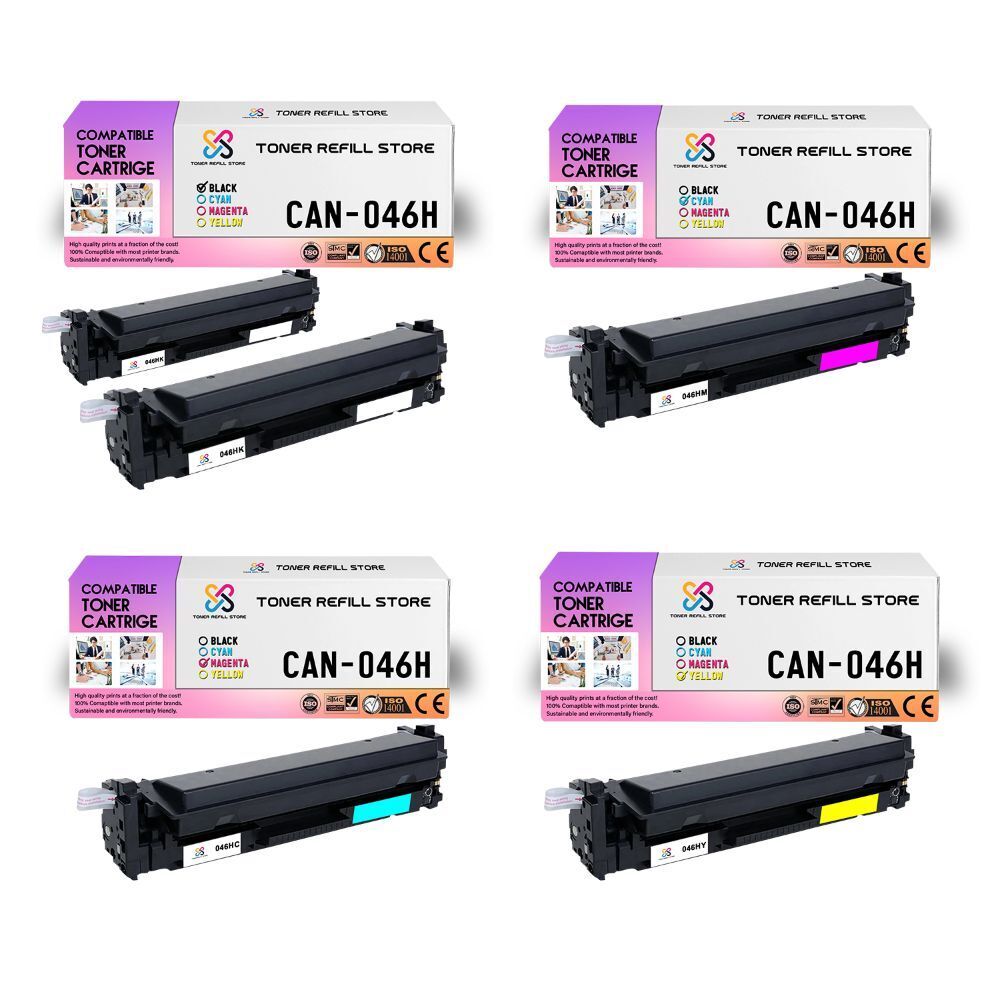5Pk TRS 046H BCMY HY Compatible for Canon ImageCLASS MF731Cdw Toner Cartridge