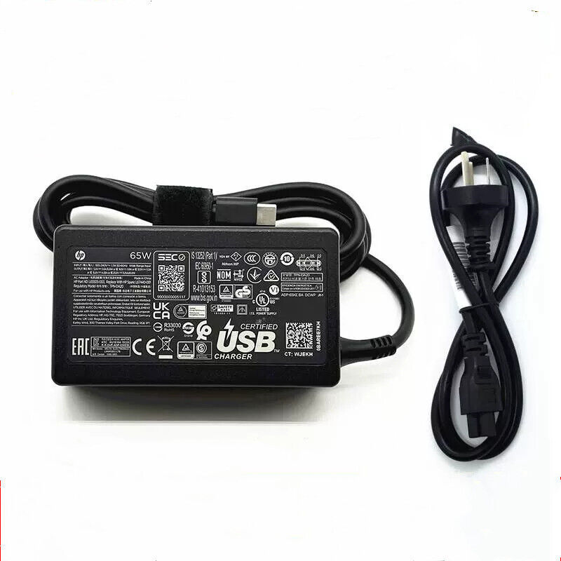 OEM 65W Type C Charger For HP EliteBook X360 1030 G2 G3 G4 TPN-DA20 L67440-001