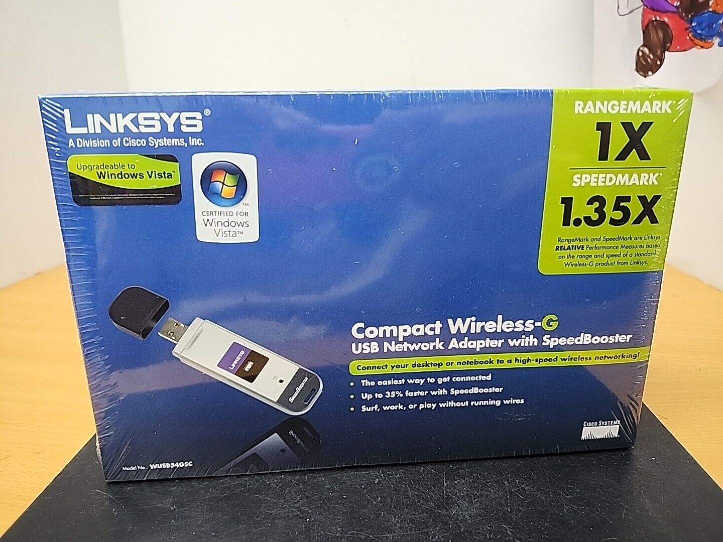 Linksys WUSB54GC Compact Wireless-G USB 2.0 WIFI Network Card Adapter 