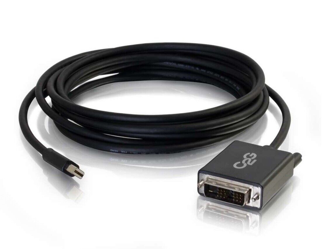 C2G Mini DisplayPort to Single Link DVI-D Adapter Cable 6ft 54335