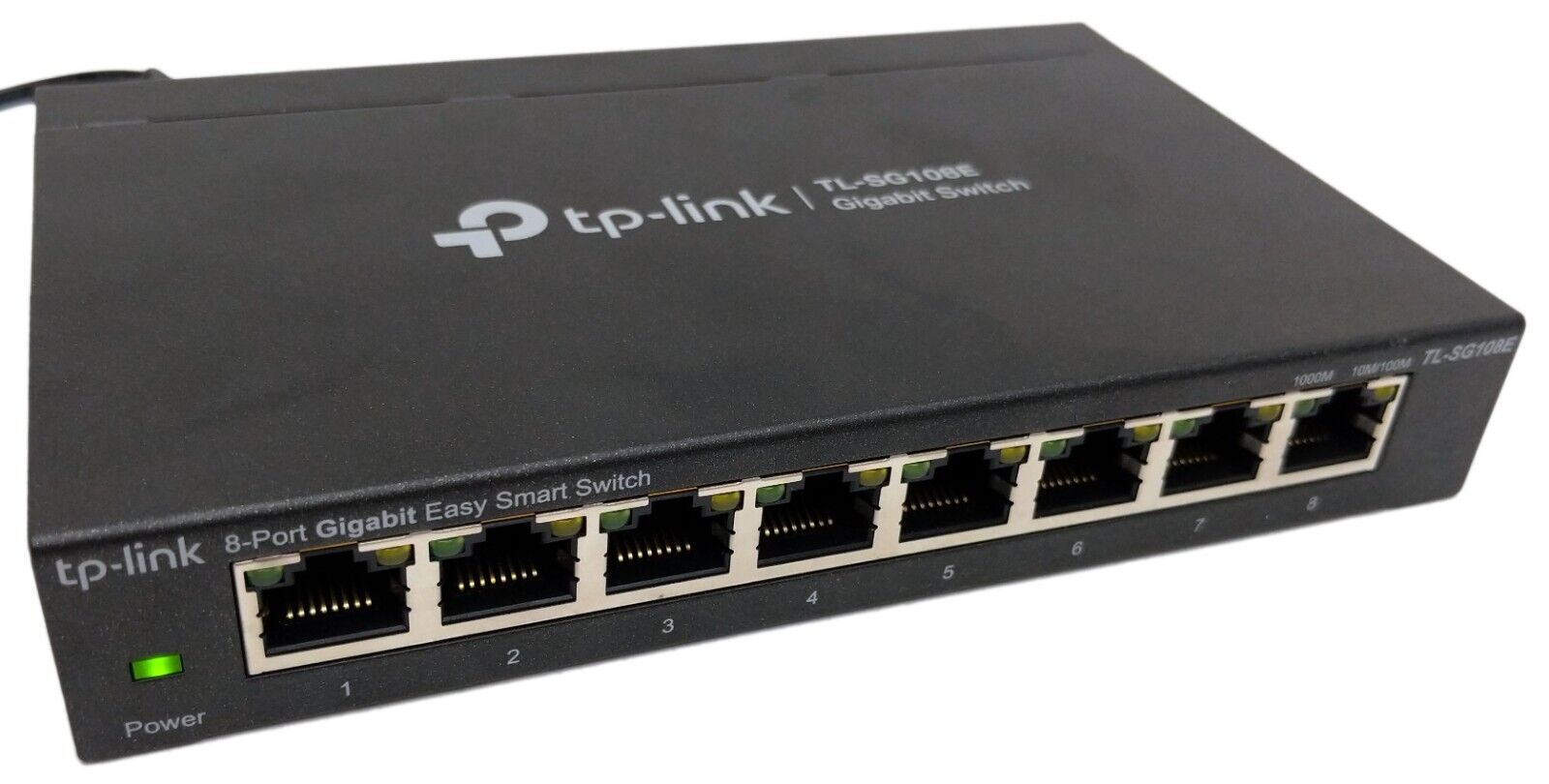 TP-Link Model TL-SG108E 8-Port Gigabit Ethernet Easy Smart Switch w/ AC Adapter