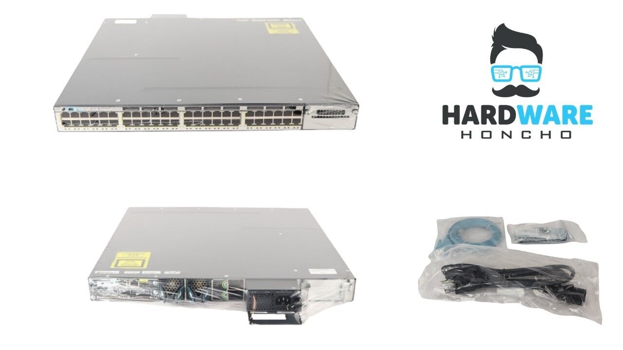 Cisco WS-C3750X-48PF-L Qty Available Port Full PoE LAN Base