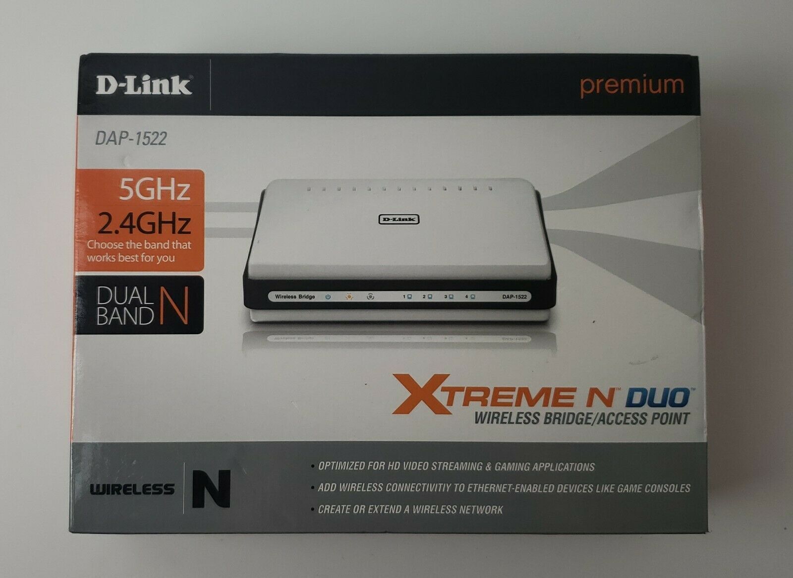 DAP-1522 D-Link Xtreme N Duo Wireless Bridge/Access Point (New/sealed)