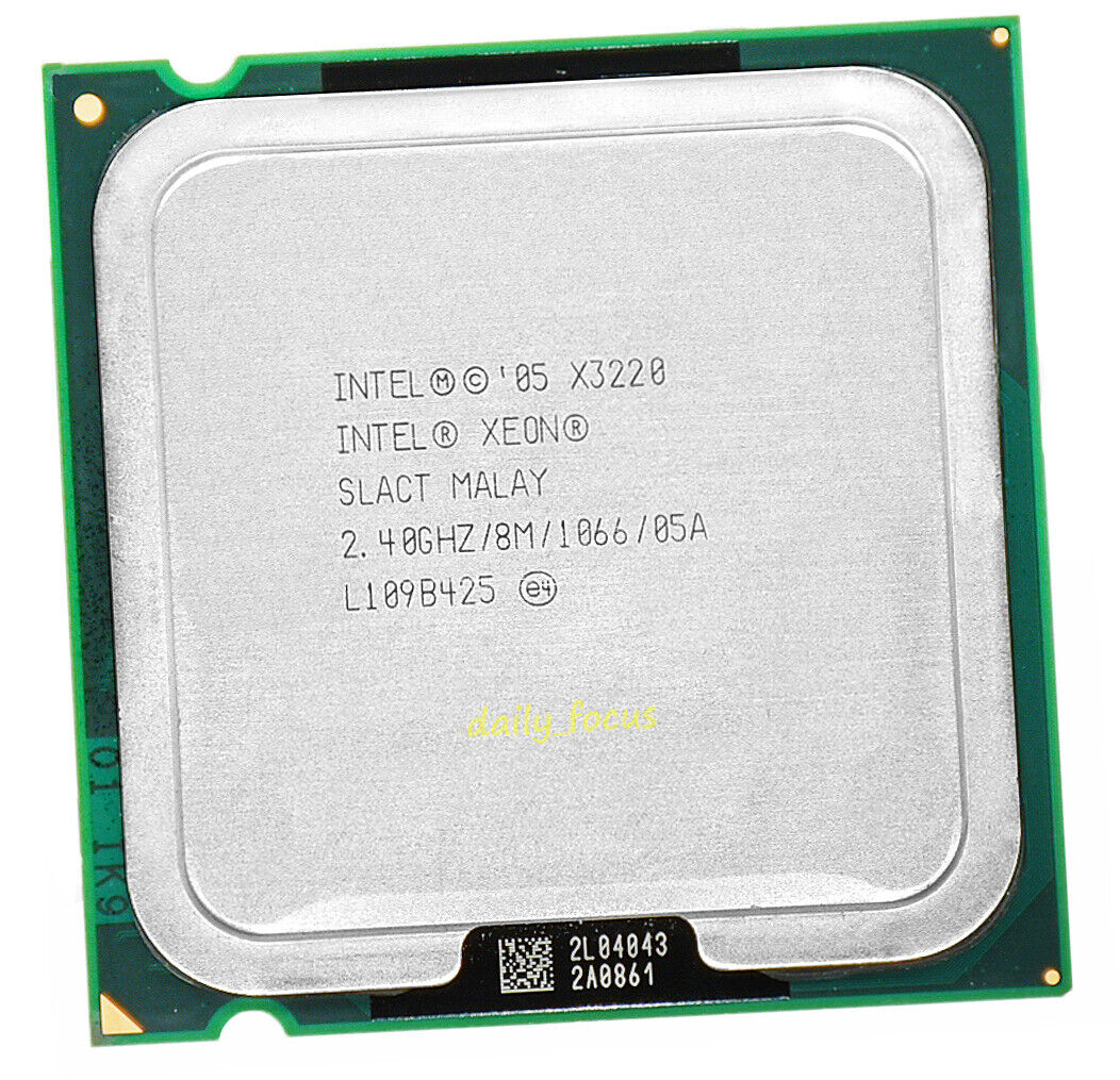 Intel Xeon X3220 2.4 GHz Socket 775 4 cores 4  threads SLACT CPU Processor 8 MB