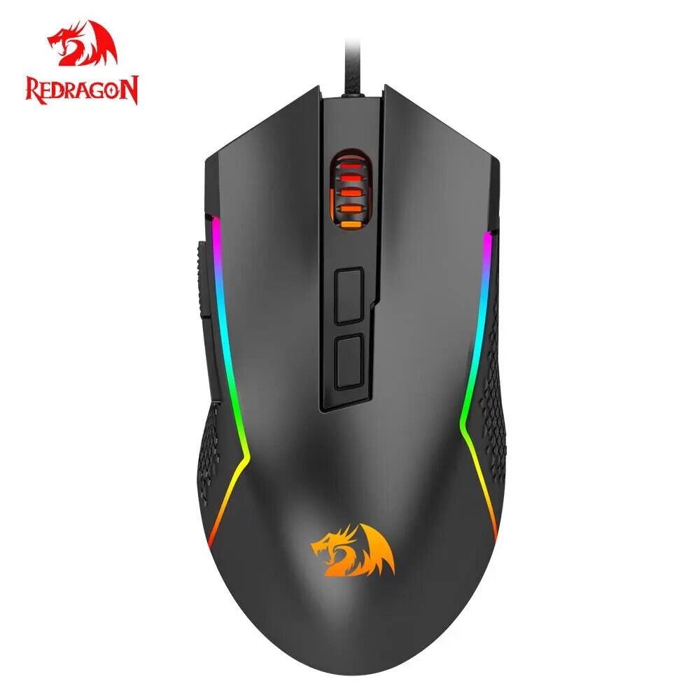REDRAGON G106 USB RGB Wired Gaming Mouse 8000 DPI 6 Programmable Game