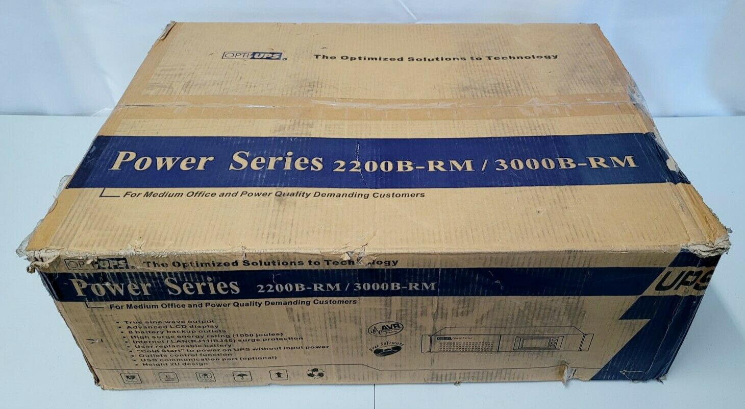 Opti-UPS PS2200B-RM 2200 VA 1540 Watts UPS - Open Box - Very Good