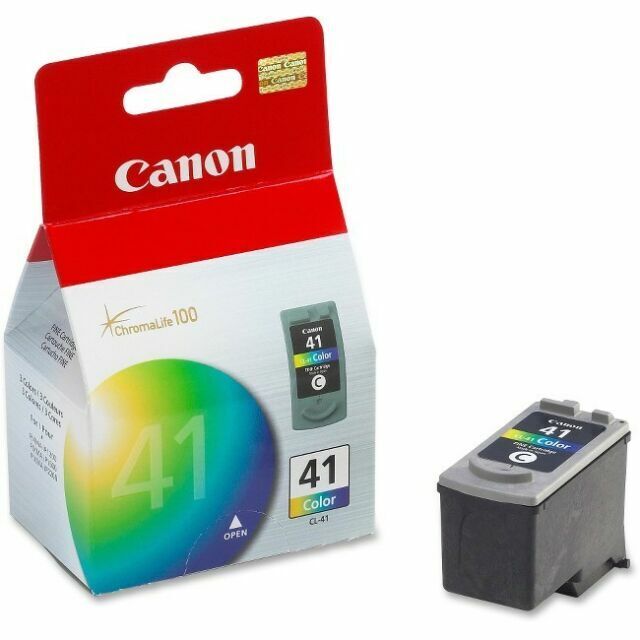Canon CL-41 Tri Color Ink Cartridge for PIXMA iP6210D iP2600 MP470, GENUINE 
