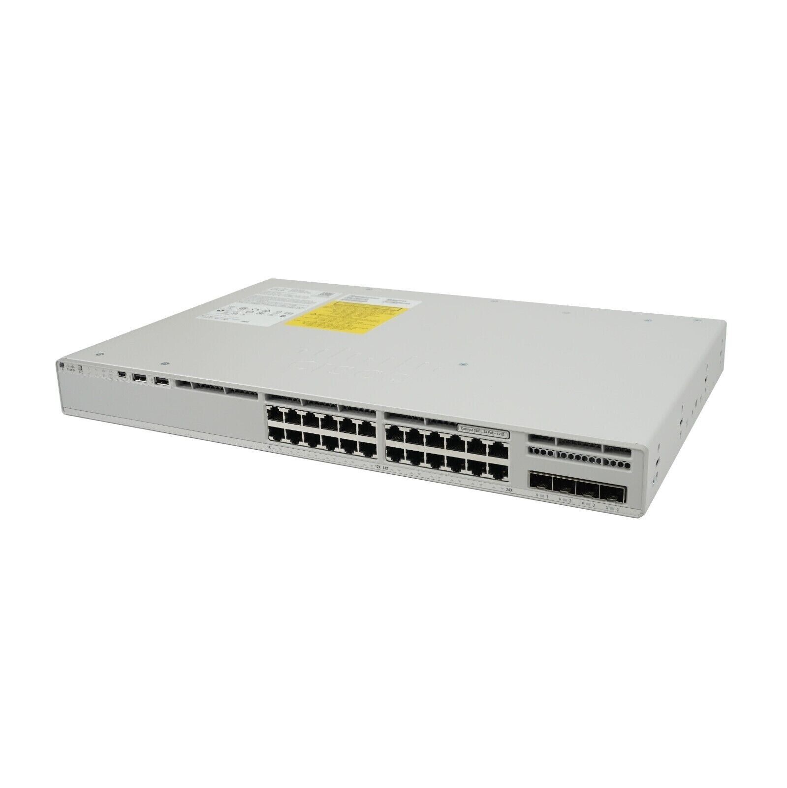 Cisco Catalyst C9200L-24P-4G-A  24-port PoE+ 4x1G uplink Switch w/DNA 3Y License