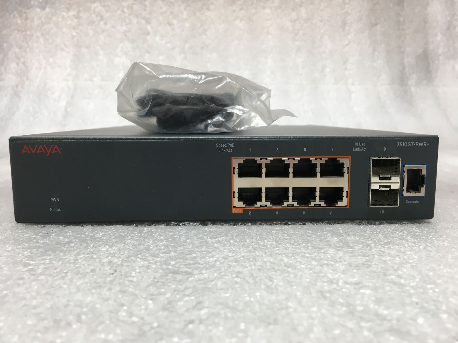 AVAYA 3510GT-PWR+ 8 PORT ETHERNET ROUTING SWITCH POWER CORD Tested