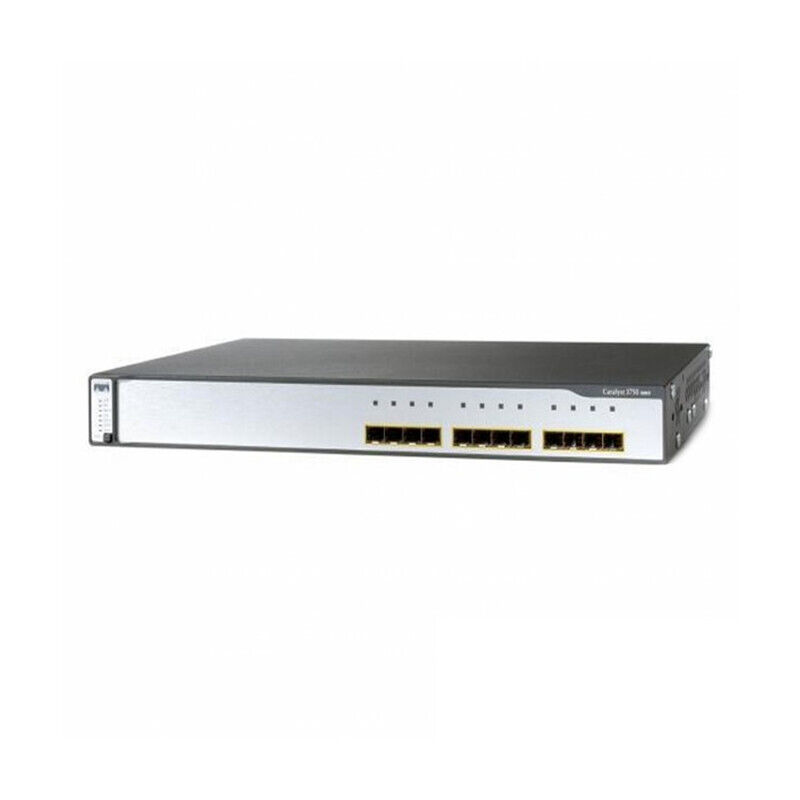 Cisco WS-C3750G-12S-SD Catalyst 3750 Fast EN Gigabit SFP Switch  1 Year Warranty