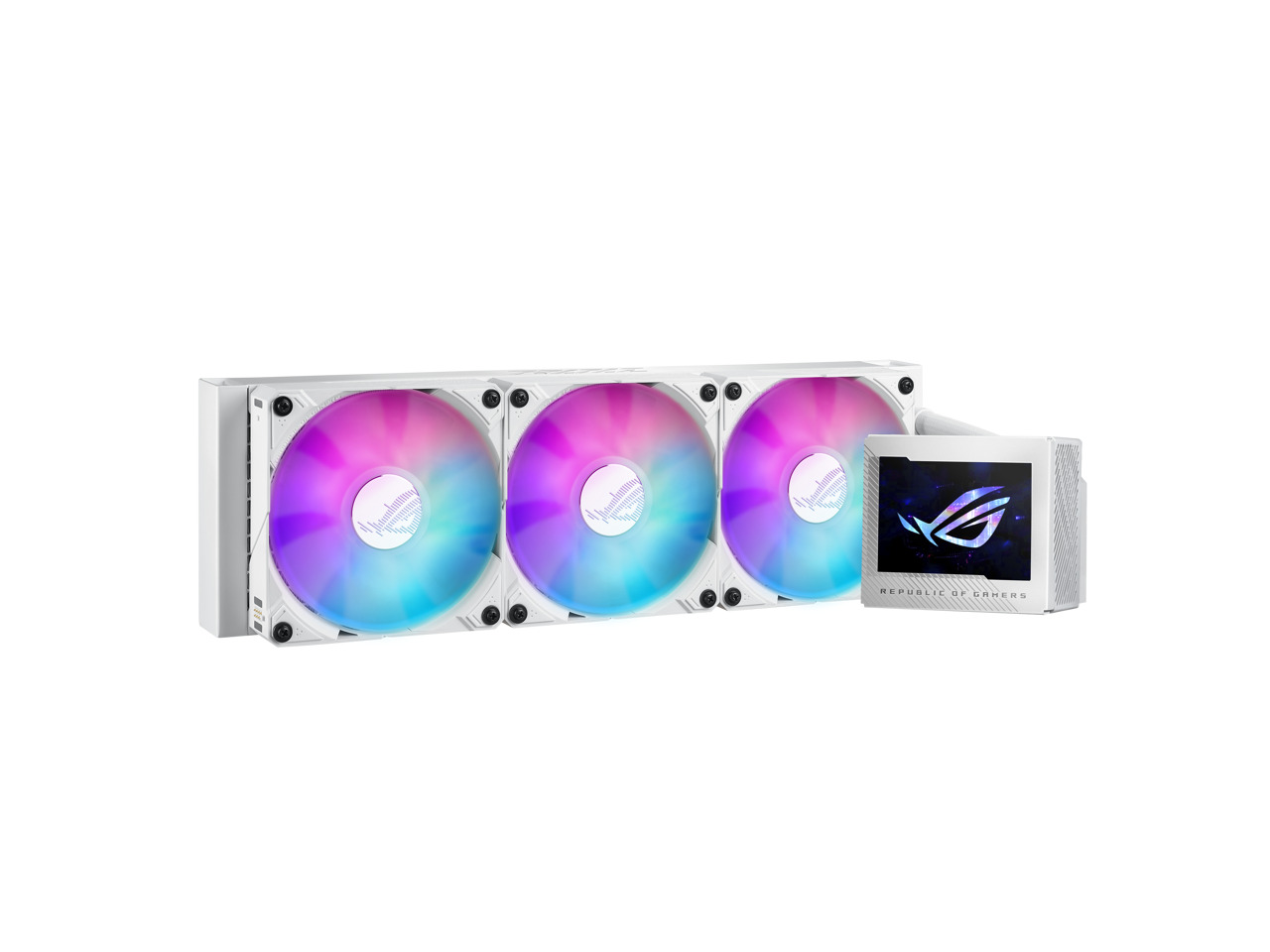 ASUS ROG Ryujin III 360 ARGB WHT all-in-one liquid CPU cooler with 360mm radiato