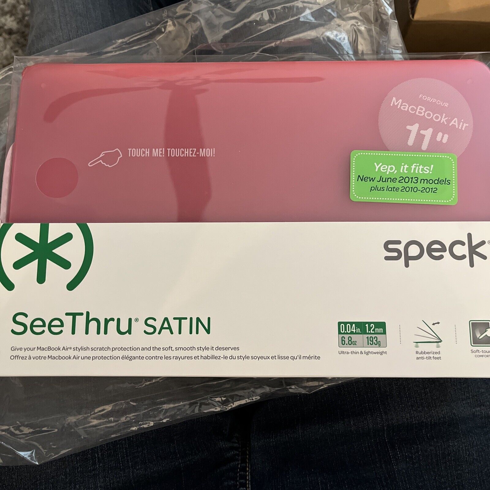Speck Products SeeThru Satin Case for MacBook Air 11-Inch Bubblegum Pink