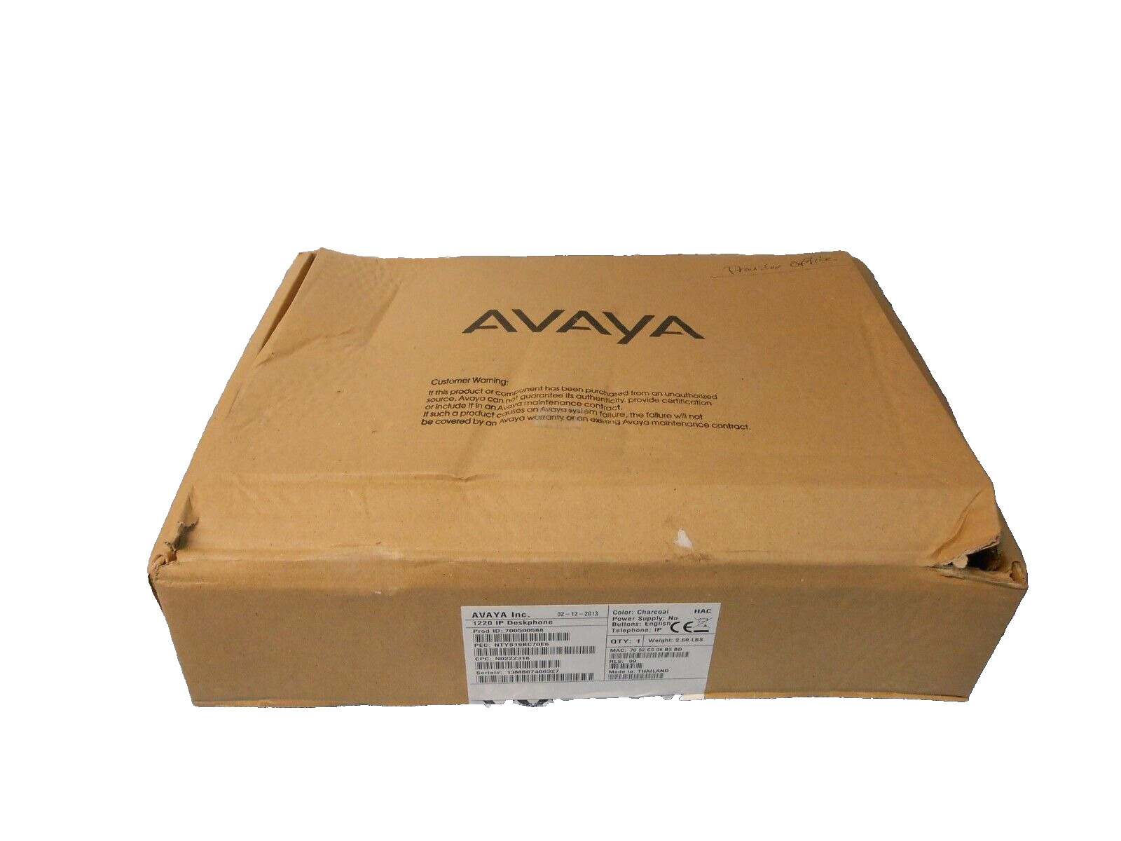 Avaya 1220 700500588 (NTYS19) 4 Button Self-Labeling VoIP Telephone