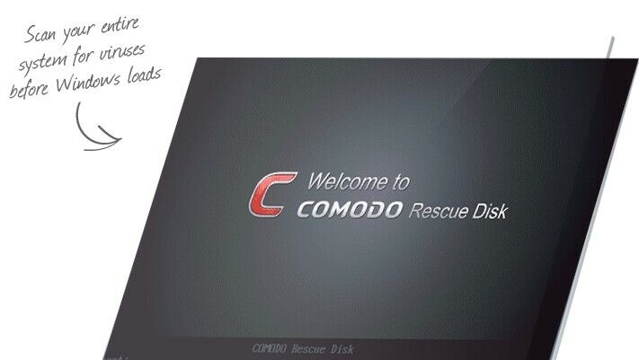 Comodo Rescue Disk BOOTABLE ANTI VIRUS DVD REMOVE VIRUSES BEFORE WINDOWS STARTS 