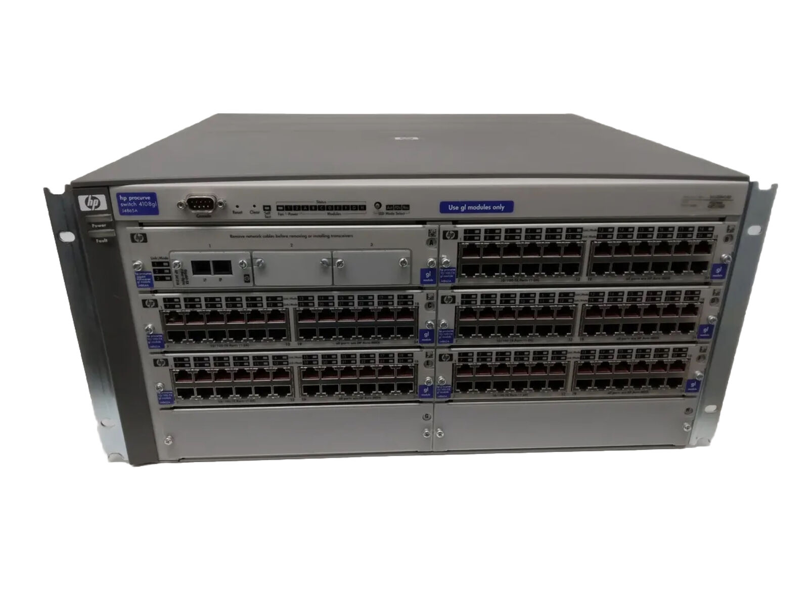 HP ProCurve 4108gl J4865A Modular Network Switch