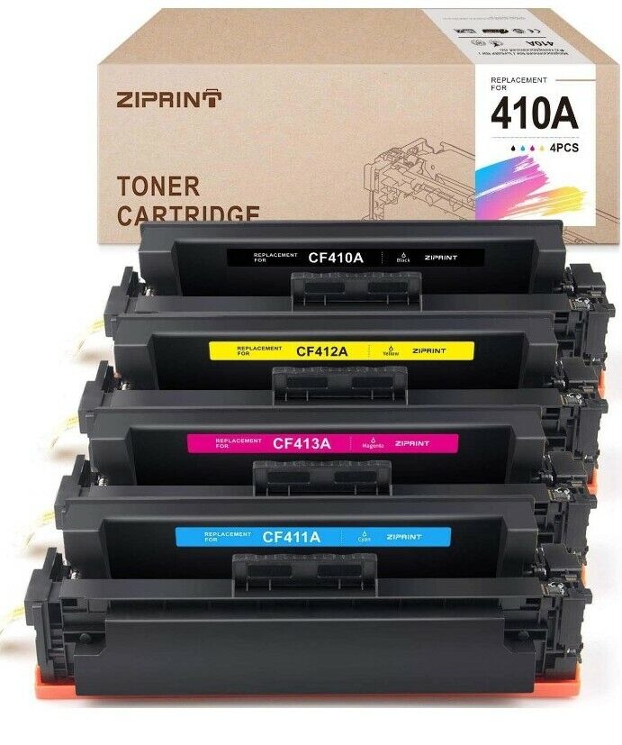 ZIPRINT (NO Chip)  Compatible Toner Cartridge 4pcs Replacement 414a 🆕 Open Box